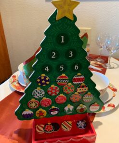 Melissa & Doug Countdown to Christmas Wooden Advent Calendar - Magnetic Tree, 25 Magnets , Orange Santa 67 81FHrhdgRoL