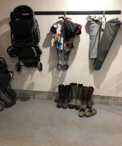 Rubbermaid FastTrack Alloy Steel Garage Storage System Rail, 84", Extra Durable Garage Organization for Yard Tools, Sports Equipment, Ladders 84" Rail 43 81FLkMxB4xL