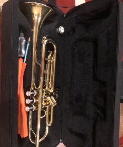 Mendini By Cecilio Bb Trumpet - Trumpets for Beginner or Advanced Student w/Case, Cloth, Oil, Gloves - Brass Musical Instruments For Kids & Adults Gold 49 81FMCvGtyPL 2