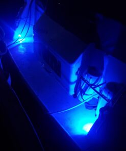 Partsam 4Pcs 3" Inch Round Chrome Marine Boat Lights Blue LED Transom Mount Stern Anchor Navigation Lights IP67 Waterproof, Boat LED Stern Lights, Night Fishing Lights,Deck Lights, 12V, Surface Mount 45 81FMEu2hpL