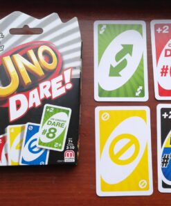 Mattel Games UNO Dare Card Game for Family Night Featuring Challenging and Silly Dares from 3 Different Categories 23 81FMFK22UML