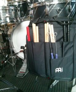 Meinl Percussion Drum Stick Bag with Extra Outside Pocket and Floor Tom Hooks – for Mallets, Brushes and Accessories, Black, Standard (MSB-1) Regular 52 81FOYsaYPWL
