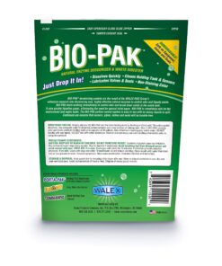 Walex Bio-Pak RV Black Holding Tank Deodorizer and Digester, Natural Enzyme Formula, Alpine Fresh Pack of 1 (10 count) 11 81FOlycE3FL