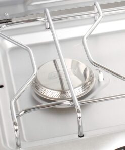 Coleman Triton+ 2-Burner Propane Camping Stove, Push-Button Instant Ignition, Portable Camp Grill, Adjustable Burners, Wind Guards, 22,000 Total BTUs of Power, Beach Cookouts, Backyard BBQ, Tailgating Silver 42 81FPRimjnGL