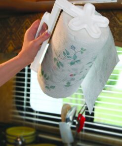 Camco Pop-A-Towel- Mountable or Portable Paper Towel Holder Dispenser, Keep Paper Towels Clean, Conserve Space in Your RV Kitchen (White) (57111) White 36 81FS6PcvSqL