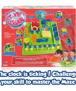 TOMY Games Screwball Scramble Marble Run Game for Kids - Timed Marble Maze Kids Games - Cooperative Board Games for Family Game Night - 1-4 Players - Ages 5 Years and Up Multicolored 24 81FTOxzMWBL
