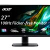 Acer KB272 EBI 27" IPS Full HD (1920 x 1080) Zero-Frame Gaming Office Monitor | AMD FreeSync Technology | Up to 100Hz Refresh | 1ms (VRB) | Low Blue Light | Tilt | HDMI & VGA Ports,Black Monitor only 27-inch IPS 100Hz 13 81FTa3aSdnL