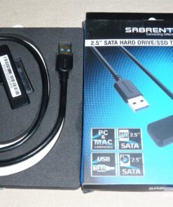 SABRENT USB 3.0 to SSD / 2.5 Inch SATA I/II/III Hard Drive Adapter (EC-SSHD) 2.5" SSD/SATA Adapter 35 81FUMdT0MfL