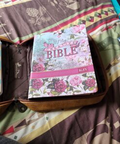 KJV Holy Bible, My Creative Bible, Faux Leather Flexcover - Ribbon Marker, King James Version, Pink Floral 73 81FV ZLjniL