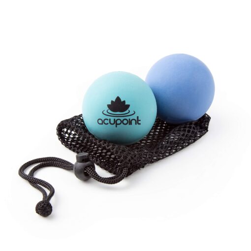 Acupoint Physical Massage Therapy Ball Set, Ideal for Yoga, Deep Tissue Massage, Trigger Point Therapy and Myofascial Release, Physical Therapy Equipment, Back Foot Plantar Fasciitis (Blue) Blue