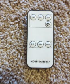 Zettaguard 4K x 2K 3 Port 3 x 1 HDMI Switch with PIP(Picture in Picture) and IR Wireless Remote Control, HDMI Splitter Switcher Hub Port Switches (ZW310) 36 81FXITC2u3L