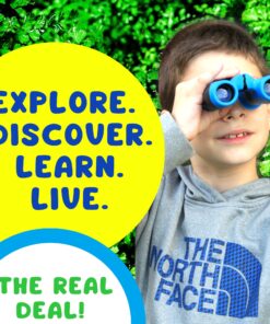 Binoculars for Kids 8x21 High-Resolution - Kids Binoculars Gift Set for Boys & Girls, Shockproof & Compact for Bird Watching, Travel, Hiking, Camping, Hunting, Children Outdoor Gear Green/Blue 27 81FYbcfIjZL 1