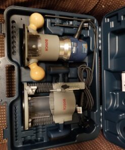 BOSCH 1617EVSPK Wood 12 Amp Router Tool Combo Kit - 2.25 Horsepower Plunge Router & Fixed Base with a Variable Speed 51 81FaxQokgdL