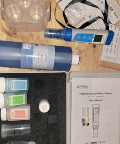 Apera Instruments AI311 Premium Series PH60 Waterproof pH Pocket Tester Kit, Replaceable Probe, ±0.01 pH Accuracy, Lcd display Regular Glass Bulb Sensor 35 81Fb 1GCBqL