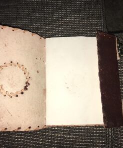 Handmade Embossed Blue Stone Leather Journal Notebook Refillable Sketchbook with 2 Latches, Lace Edging Diary By Cuero 64 81Fb0Ky9E8L