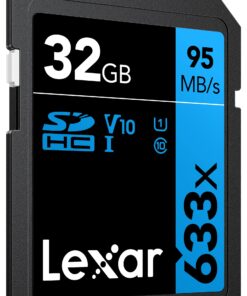 Alternative view of Lexar Professional 633x 32GB SDHC UHS-I Card, Up To 95MB/s Read, for Mid-Range DSLR, HD Camcorder, 3D Cameras, LSD32GCB1NL633 (Product Label May Vary) Single