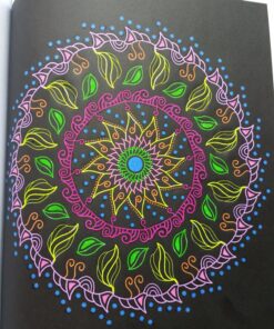 Glowing Mandalas: Coloring Book for Adults 78 81Fc4z i56L