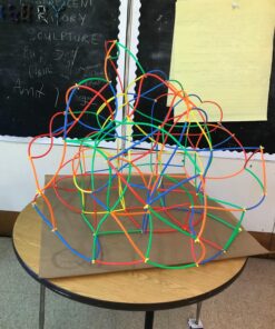 RAINBOW TOYFROG Building Straws and Connectors - STEM Blocks Construction Toys for Boys & Girls - 300 Pcs Straw Building Set - Engineering Connector Blocks for Kids 44 81FdcC82aAL 3