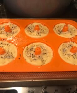 LoveS (2pcs) 6-Cavity Silicone Donut Baking Pan/Non-Stick Donut Mold, Dishwasher, Oven, Microwave, Freezer Safe 40 81Fe8DMFp9L