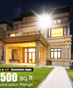 STASUN LED Flood Light Outdoor, 150W 13500lm Outdoor Lighting, 6000K Daylight White, IP66 Waterproof Outside Floodlight Exterior Security Light with 3 Adjustable Heads for Yard, Street, Parking Lot 30 81FeRhA1bgL