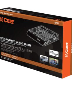 CURT 18115 Universal 42 x 37-Inch Black Steel Roof Rack Rooftop Cargo Carrier 47 81Fep5EiWZL
