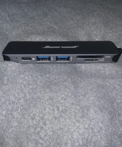 Hiearcool USB C Hub, USB C Multi-port Adapter for MacBook Pro, 7 in 1 USB C to HDMI Hub Dongle Compatible for USB C Laptops and Other Type C Devices (4K HDMI USB3.0 SD/TF Card Reader 100W PD) Space grey 40 81FhcCgaXaL