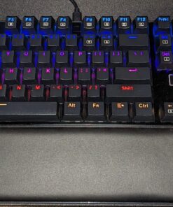 Redragon K556 RGB LED Backlit Wired Mechanical Gaming Keyboard, 104 Keys Hot-Swap Mechanical Keyboard w/Aluminum Base, Upgraded Socket and Noise Absorbing Foams, Soft Tactile Brown Switch K556 Wired 45 81Fk8wR8 wL