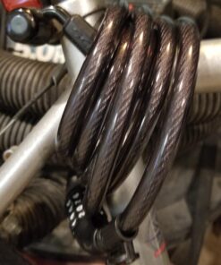 Etronic Bike Lock M6, Cable Lock 6 Feet Long Coiled Security Resettable Combo Combination Lock Bicycle Lock with Mounting Bracket Black 39 81FkG63sUWL