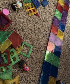 MAGBLOCK 120 PCS Magnetic Blocks, Magnetic Tiles Building Blocks for Kids Toys Magnet Toys Set 3D Building Blocks for Toddler Boys and Girls 120pcs magnetic tiles 26 81FkT3ZdNzL