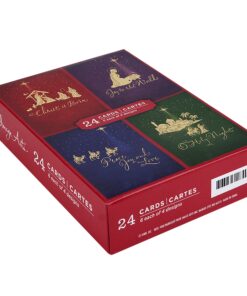 Hallmark Image Arts Religious Boxed Christmas Cards Assortment (4 Designs, 24 Christmas Cards with Envelopes) Gold Foil Icons, Religious Card Assortment 30 81FlgwZQQqL