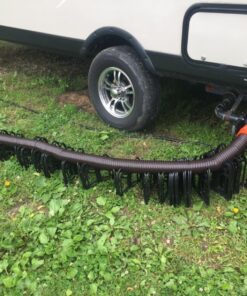 Camco RhinoFLEX 15-Ft Camper/RV Sewer Hose Kit | Features Clear Elbow Fitting with Removable 4-in-1 Adapter & Crafted of Reinforced 23-Mil Polyolefin | Compress for RV Storage and Organization (39770) Frustration-Free Packaging 37 81FmVRcc L