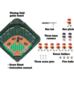 Game Zone Super Stadium Baseball Game - Realistic Tabletop Baseball Game for 2 Players Ages 6+ 13 81FnvH2MksL