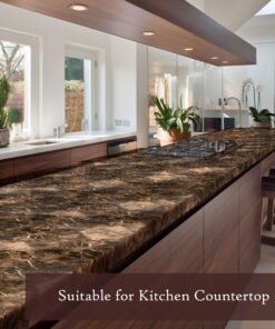 Alternative view of Very Berry Sticker Brown Marble Laminate Countertop Vinyl (24" x 78", Brown) Peel and Stick Waterproof 24" x 78"