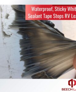 Beech Lane RV Roof and Leak Permanent Repair Tape 4" x 50', Permanently Stops Camper Roof Leaks, UV and Weatherproof Sealant 38 81Fr7PT0GQL