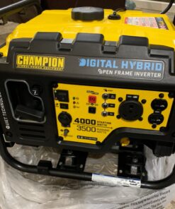 Champion Power Equipment 100302 4000-Watt RV Ready Open Frame Inverter, Yellow 4000-Watt + Gas + Manual Start 50 81FsMWdJMsL