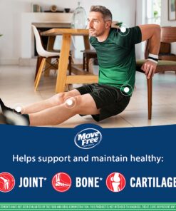 Move Free Advanced Glucosamine Chondroitin MSM Joint Support Supplement, Supports Mobility Comfort Strength Flexibility & Bone - 120 Tablets (40 servings)* 1 32 81FudHm9KlL
