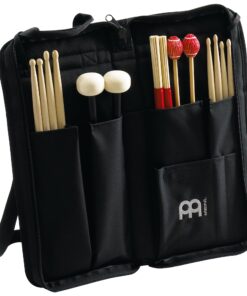 Meinl Percussion Drum Stick Bag with Extra Outside Pocket and Floor Tom Hooks – for Mallets, Brushes and Accessories, Black, Standard (MSB-1) Regular 32 81FvX B42TL