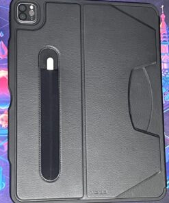 ZUGU Case for 2021/2022 iPad Pro 12.9 inch 5th / 6th Gen - Slim Protective Case - Apple Pencil Charging - Magnetic Stand & Sleep/Wake Cover (Fits Model #’s A2378, A2379, A2461, A2462) - Stealth Black 75 81FvoXYWH2L