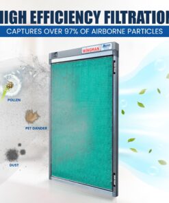 Alternative view of Wingman1 Electronic Air Filter with 1-Yr Supply of Air Purifier Pads - HVAC, Heater, Air Return, Furnace Filters for House - Air Conditioner Replacement Filters - Easy Homeowner Installed - 16x24x1