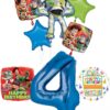 Buzz and Woody 4th Birthday Party Supplies and Balloon Bouquet Decorations