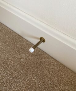 Premium Rubber Door Stop Stud Replacement Tips – Doorstopper Bumpers, Springe Hinge End Caps for Wall & Floor Protection – Universal Size (White) White 38 81FxprvXUzL