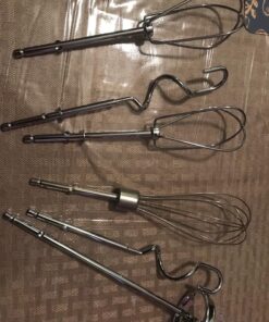 Hamilton Beach Electric Hand Mixer with Snap-On Case, Twisted Wire Beaters, Milkshake Rod, Dough Hook, Whisk, 6-Speed, Black 40 81G Zmg3CL