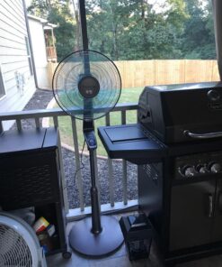 Rowenta VU5550 Turbo Silence Oscillating Fan, Standing Fan, 4 Speed Fan with Remote Control Turbo silence 4 speed fan 44 81G01iIB sL