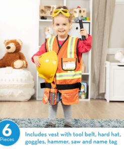 Alternative view of Melissa & Doug Construction Worker Role Play Costume Dress-Up Set (6 pcs) Standard Packaging