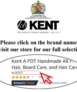 Kent A FOT Handmade All Fine Tooth Saw Cut Beard Comb - Pocket and Travel Comb - Styling Comb or Wet Comb for Fine or Thinning Hair, Beard Care, and Hair Care for the Essential Kent Beard Kit 1 Pack Tortoiseshell 27 81G1G1dZ3qL