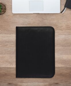 Samsill Professional Padfolio, Business Portfolio, Black, Includes 8.5 x 11 Writing Pad Full Size - 8.5x11 1 Pack 40 81G2OrZ8UEL