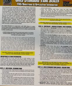 KBS Coatings 52000 Cycle Tank Sealer Kit, Complete Kit - Seals Up To 5 Gallon Tank, Lightly Pigmented Silver 42 81G2R83hY1L