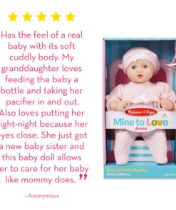 Melissa & Doug Mine to Love Jenna 12" Soft Body Baby Doll With Romper, Hat - Washable Doll Accessories, First For Toddlers 18 Months And Up 27 81G3KXnWoCL