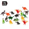 Big Mo's Toys 75 Piece Party Pack Mini Dinosaurs - Plastic Mini Educational Dinosaur Animal Toys - Fun Gift Party Favors 17 81G3mowfKrL