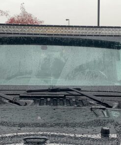 Nilight Windshield Frame Mounting Bracket for 52” LED Light Bar and Pod Light on Wrangler JK 2007-2017, 2 Years Warranty For 2007-2018 JK 27 81G5 mkXIQL